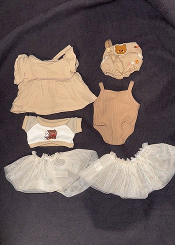 Bej Bebek Kız Kombin Seti - Görsel 2