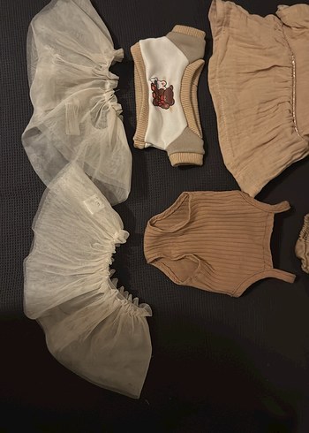 Bej Bebek Kız Kombin Seti - Görsel 3