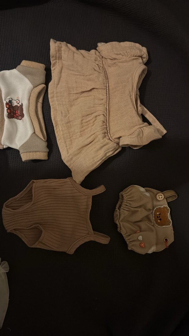 Bej Bebek Kız Kombin Seti - Görsel 4