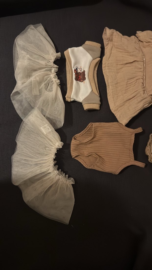 Bej Bebek Kız Kombin Seti - Görsel 3