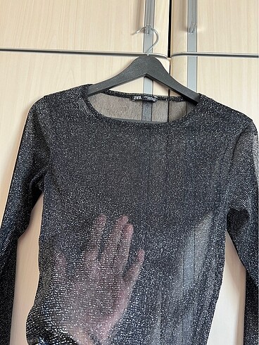 m Beden Zara transparan bluz