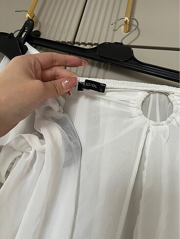 Beyaz Pareo plaj takımı - Görsel 7