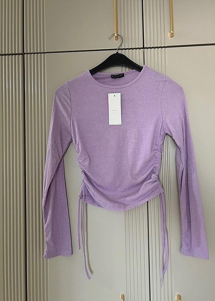 Lila ince triko - Görsel 2