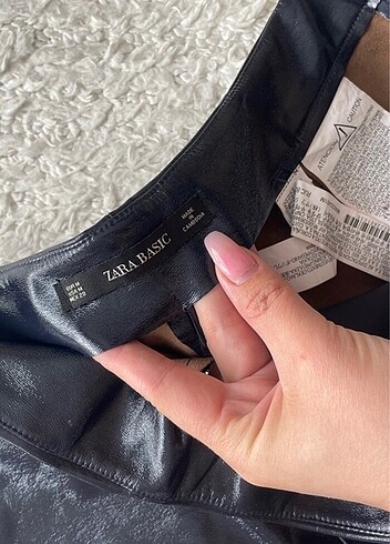Zara Zara deri şort etek