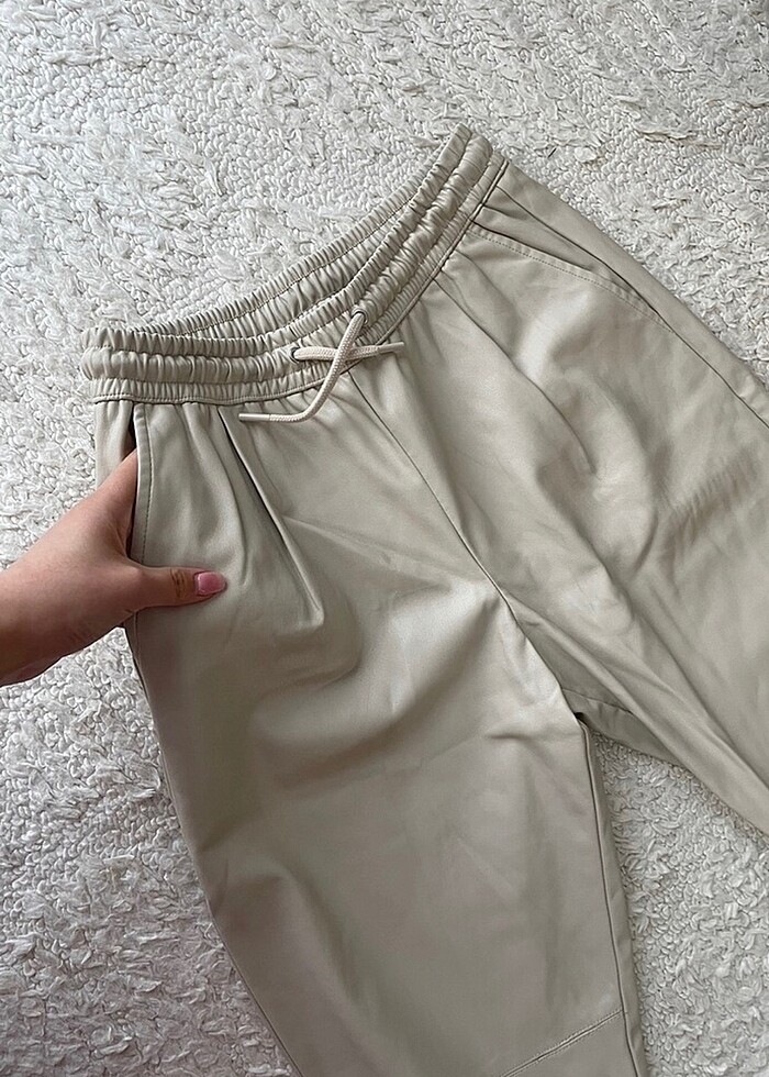 Zara deri pantolon - Görsel 4