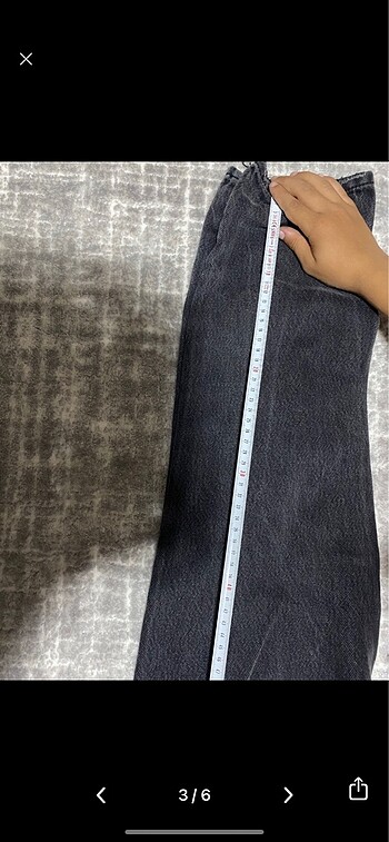 s Beden Pull&Bear Siyah Mom Jean