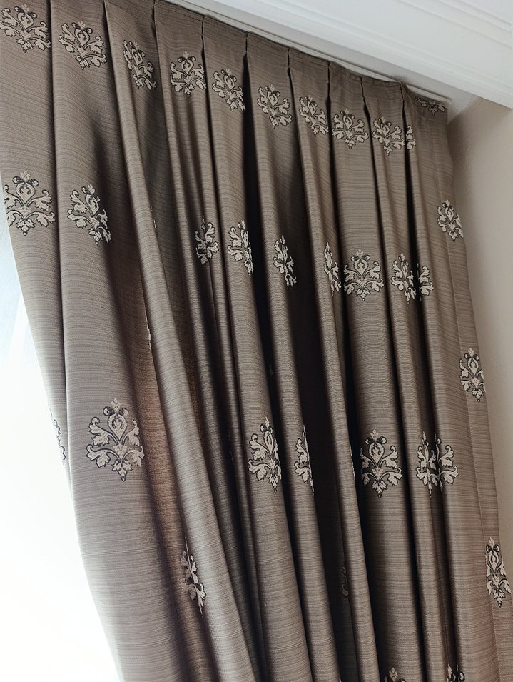 Nakışlı Bej Perde - Görsel 5