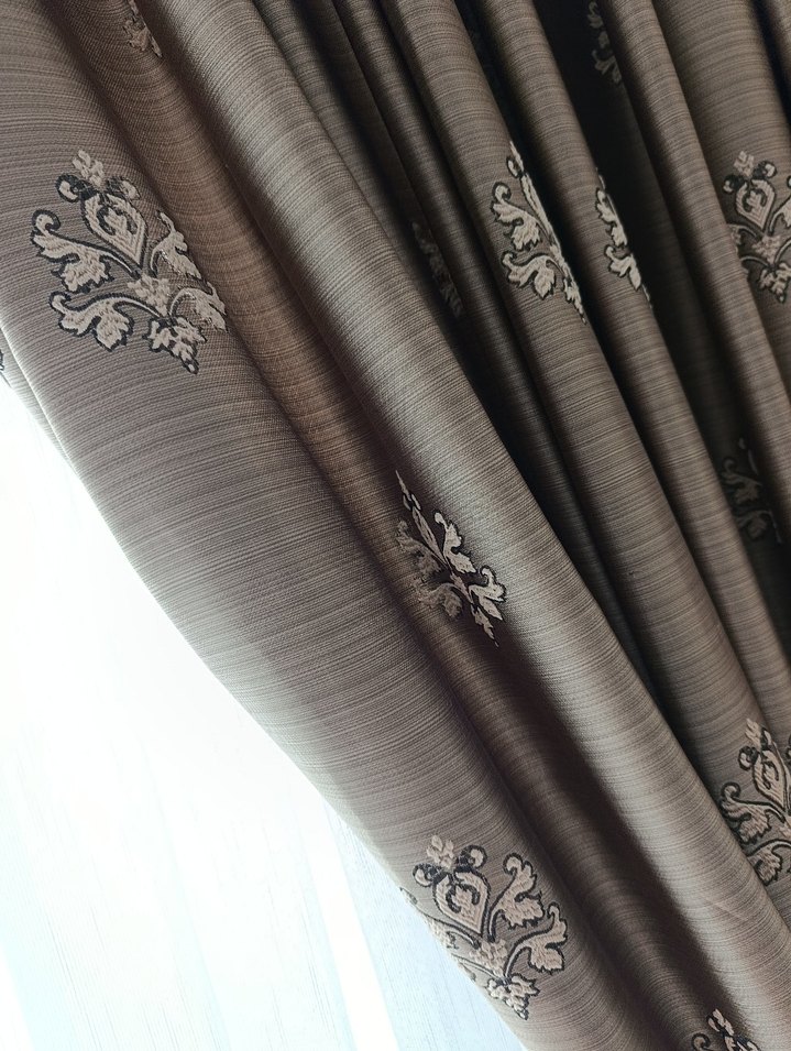 Nakışlı Bej Perde - Görsel 4