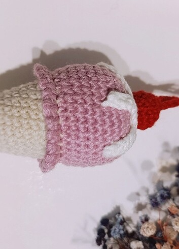 Amigurumi Dondurma anahtarlık