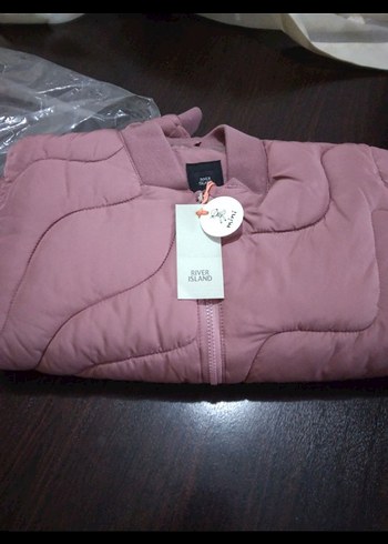 River Island Kız Çocuk Fermuarlı Pembe Mont