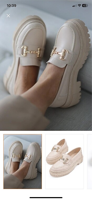Kalın taban loafer