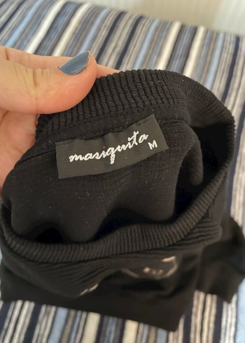 Siyah Baskılı Kadın Sweatshirt - Görsel 2