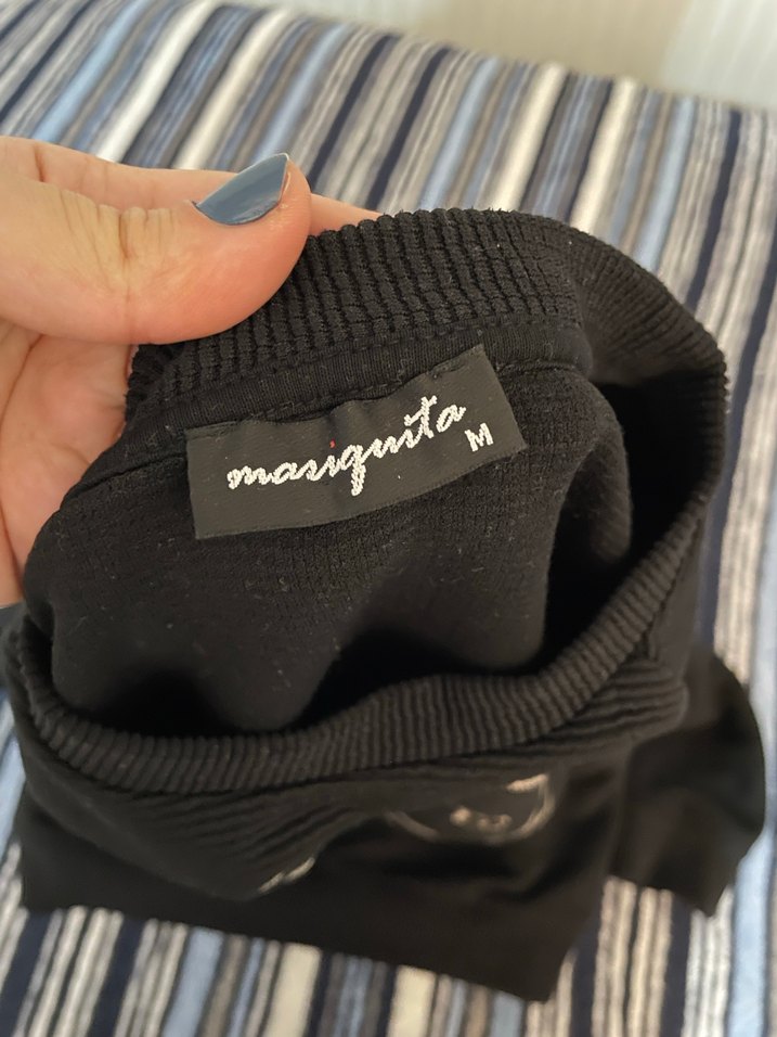 Siyah Baskılı Kadın Sweatshirt - Görsel 2