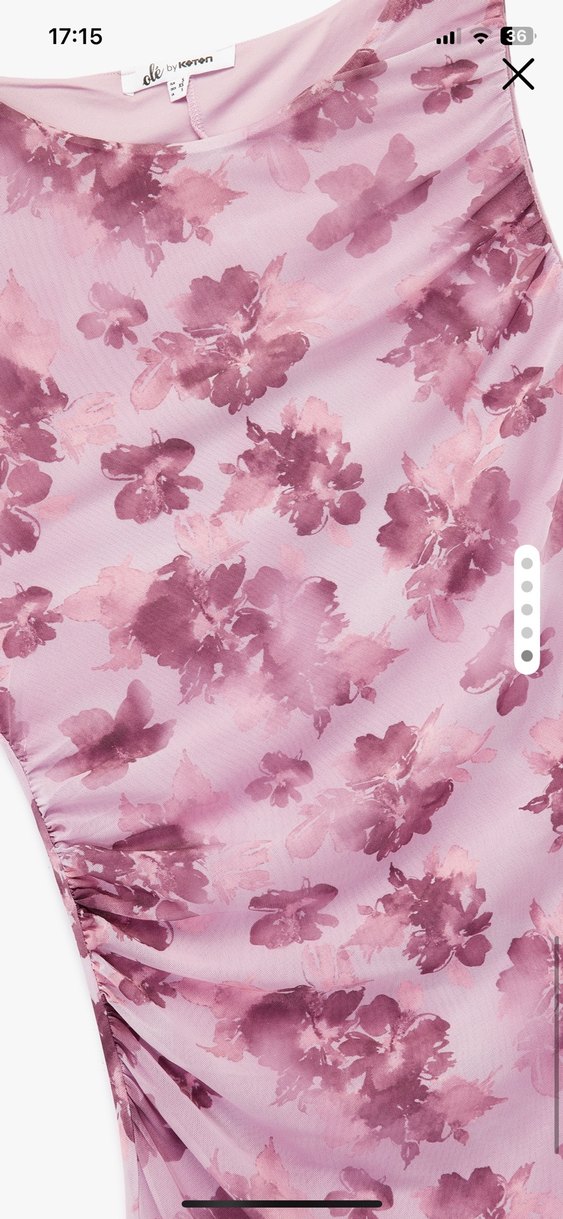 Pembe Uzun Elbise - Görsel 5