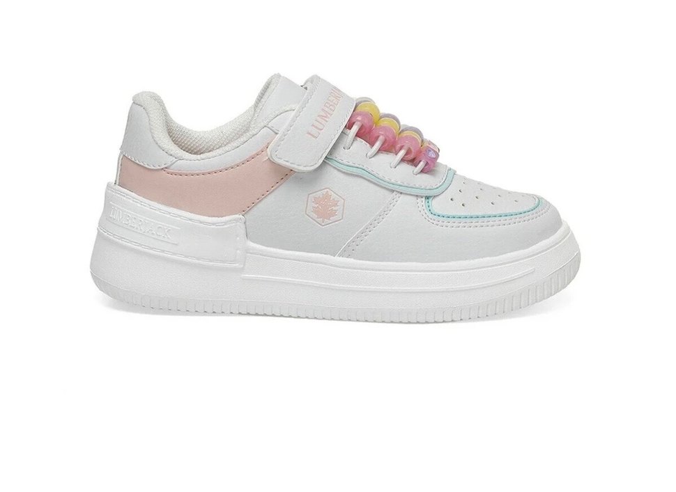 LUMBERJACK Kız Çocuk Beyaz Pastel Bağcıklı Spor Ayakkabı - Görsel 2