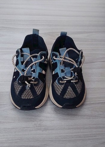 Zara Lacivert Bağcıklı Kız Çocuk Spor Ayakkabı - Görsel 2
