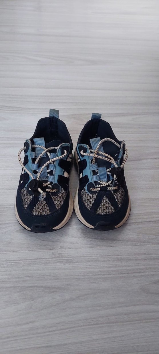 Zara Lacivert Bağcıklı Kız Çocuk Spor Ayakkabı - Görsel 2