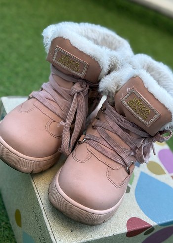 VİCCO Kız Çocuk Pembe Peluş Detaylı İçi Yünlü Bot - Görsel 6