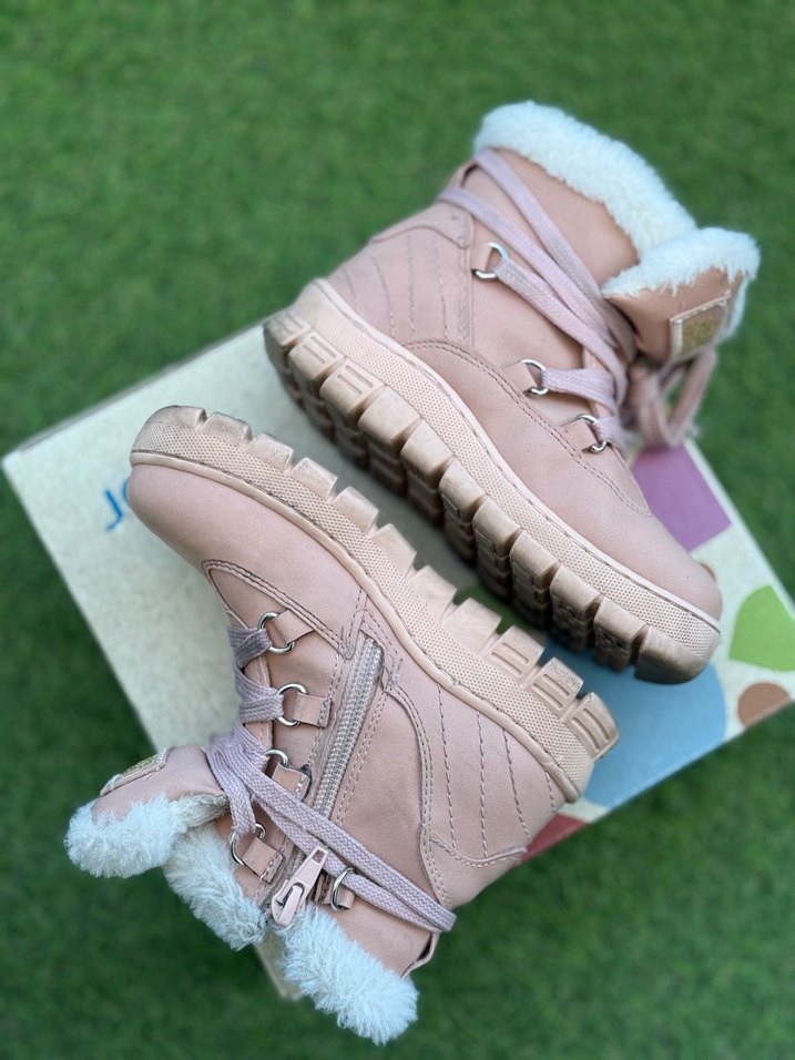 VİCCO Kız Çocuk Pembe Peluş Detaylı İçi Yünlü Bot - Görsel 4