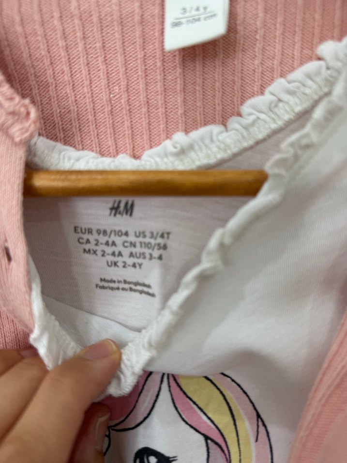 HM KIZ ÇOCUK ASKILI TİŞÖRT VE LCW HIRKA - Görsel 5