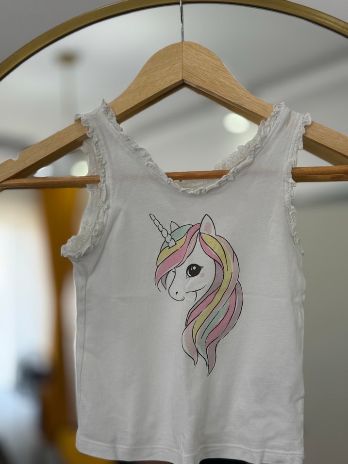 HM KIZ ÇOCUK ASKILI TİŞÖRT VE LCW HIRKA - Görsel 2