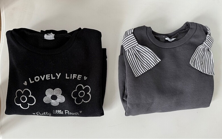4 Yaş Beden siyah Renk LCW KIZ ÇOCUK SWEATSHIRT