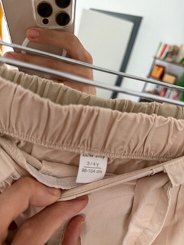 4 Yaş Beden LCW KIZ ÇOCUK BELİ AYARLANABİLİR BOL PANTOLON