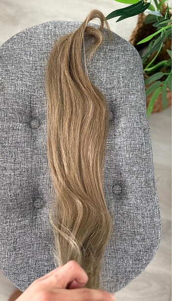 75 ADET 65 CM GERÇEK KUMRAL KAYNAK SAÇ - Görsel 4