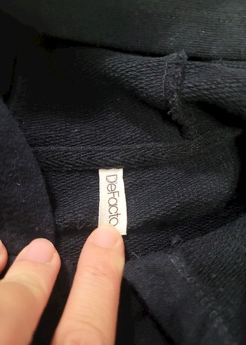 Erkek Çocuk Koyu Mavi Fermuarlı Kapüşonlu Sweatshirt - Görsel 3