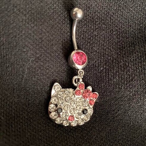 Hello kitty piercing çelik