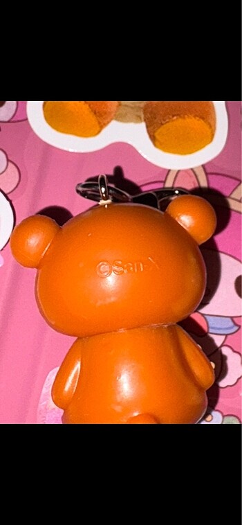 Rilakkuma figür anahtarlık mini charm lisansli