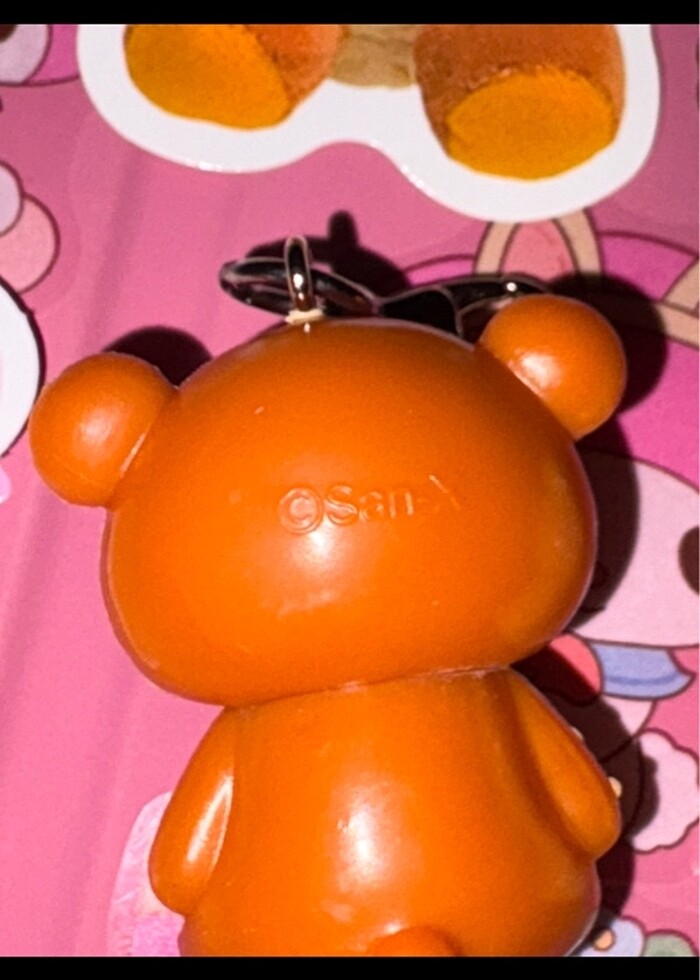 Rilakkuma figür anahtarlık mini charm lisansli - Görsel 2