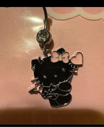 Beden çeşitli Renk Hello kitty göbek piercing