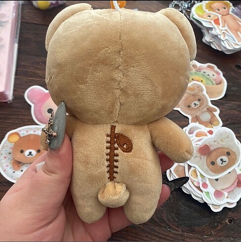 Beden Renk Rilakkuma peluş anahtarlık