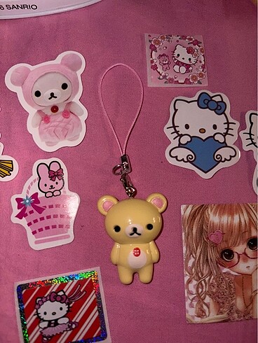 Beden Renk Korilakkuma mini charm anahtarlık