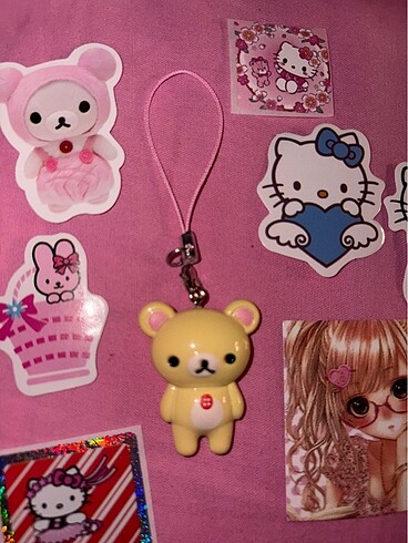 Korilakkuma mini charm anahtarlık
