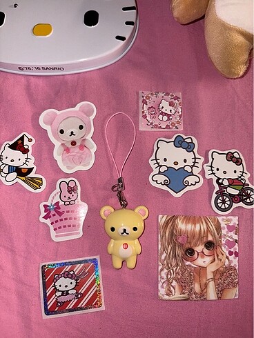 Korilakkuma mini charm anahtarlık - Görsel 6