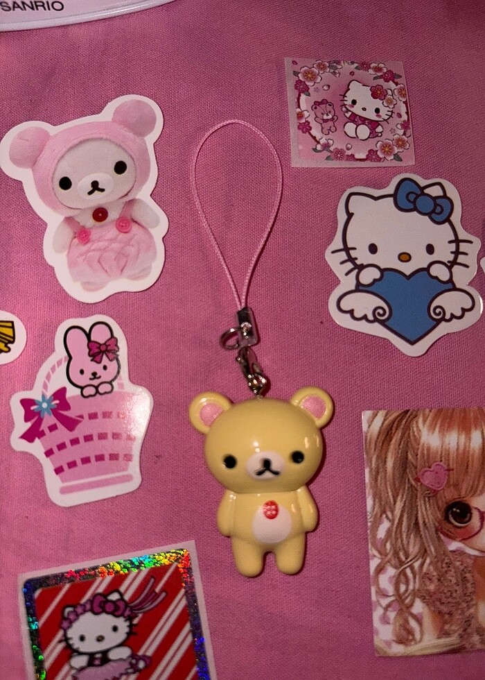 Korilakkuma mini charm anahtarlık - Görsel 3