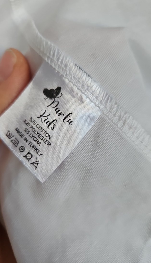 Düğmeli Beyaz cocuk Keten Gömlek - Görsel 5