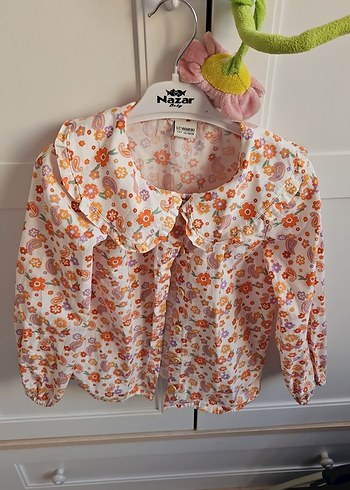 Çiçek Desenli Bohem Kız Gömlek - Görsel 2