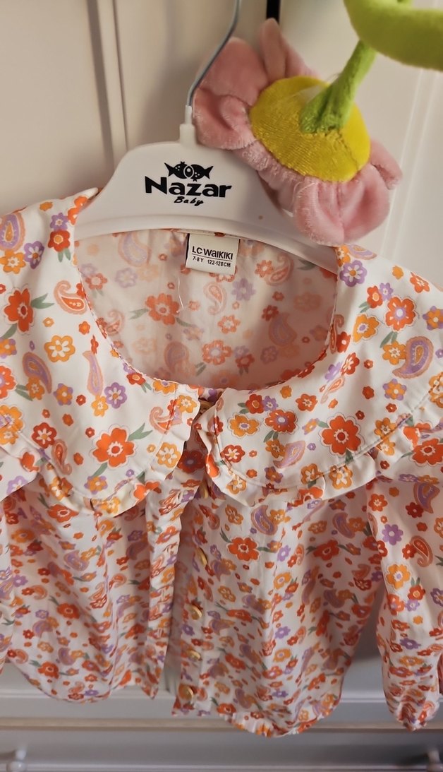 Çiçek Desenli Bohem Kız Gömlek - Görsel 4