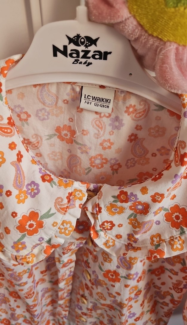 Çiçek Desenli Bohem Kız Gömlek - Görsel 5