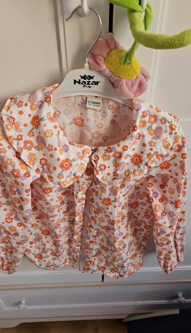 Çiçek Desenli Bohem Kız Gömlek - Görsel 3