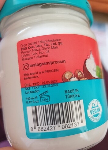  Beden Renk Procsin BOOM BUTTER 
