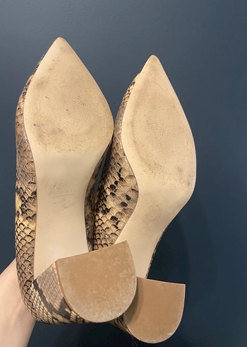 Zara Yılan Desenli Kadın Topuklu Ayakkabı - Görsel 3