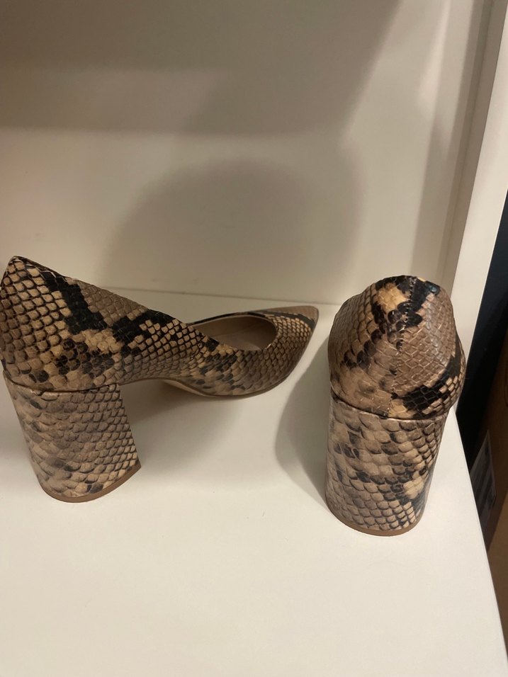 Zara Yılan Desenli Kadın Topuklu Ayakkabı - Görsel 4