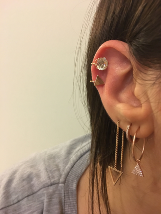 diğer Beden sarı Renk Earcuff küpe