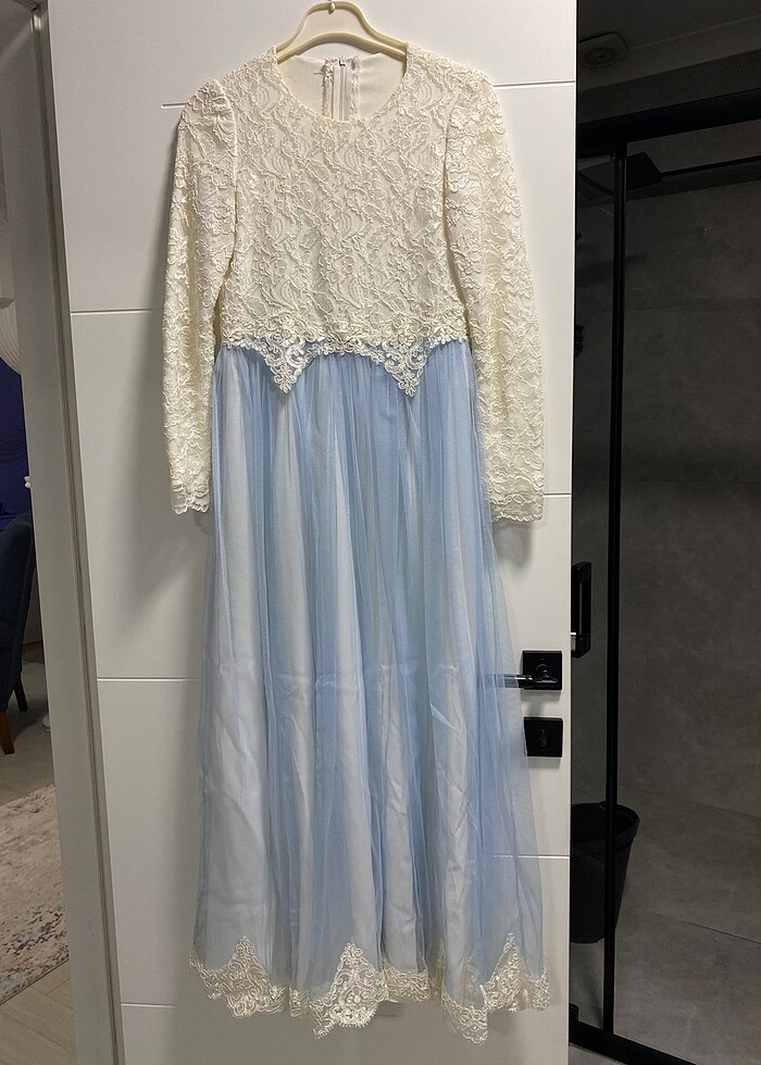 uzun kollu elbise - Görsel 3