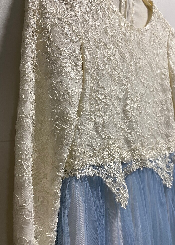 uzun kollu elbise - Görsel 4