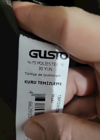 Düğmeli yesil Midi Kadın Kaban - Görsel 4